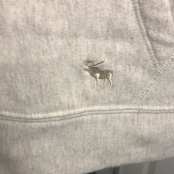 Abercrombie & Fitch Cream Tan Short Sleeve Hoodie L - Picture 2 of 6